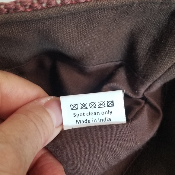 Kilim style jute bag with leather handles no brand - Picture 11 of 11